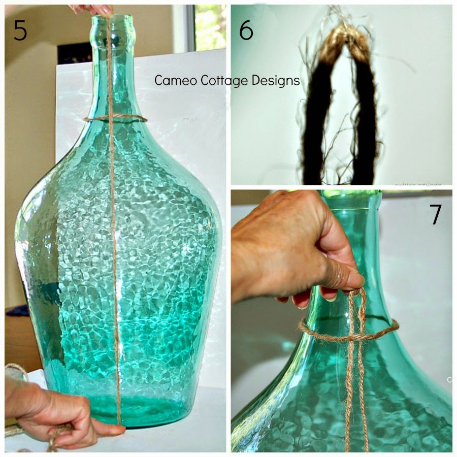 Knotted Jute Netted Bottles _ 027