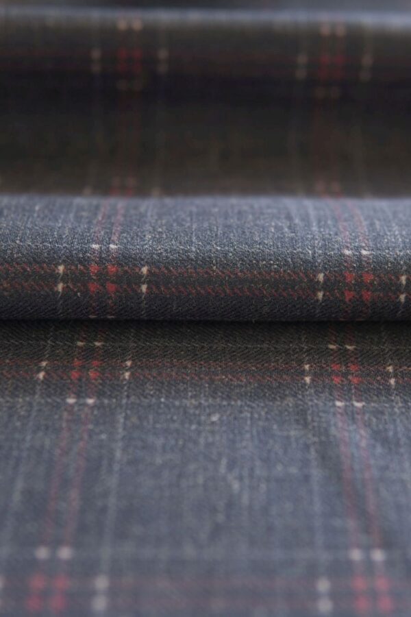 TARTAN CHECKS DUSTY BLUE